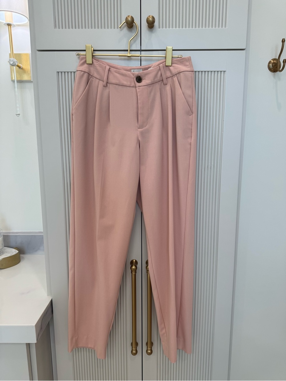 A new day - Blush Pink Tailored Trousers